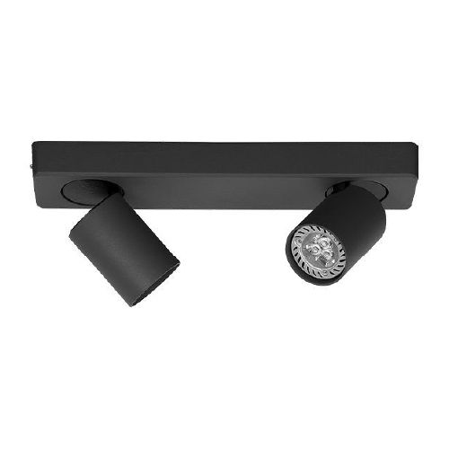 Aplique katharo ll de aluminio 2xGU10 negro